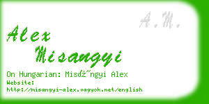 alex misangyi business card